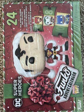 Funko Advent Calendar with DC Superheroes. 24 vinyl mini figures. NEW